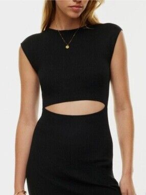 Wilfred Ribbed Cutout Dress
